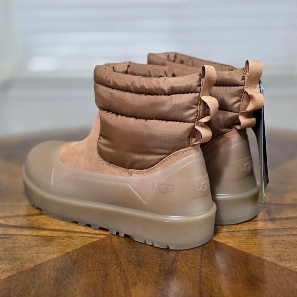 UGG Classic Mini Mod Chukka Boots 3M Chestnut Brown Men's 10 Fur Suede Insulate - Picture 7 of 15